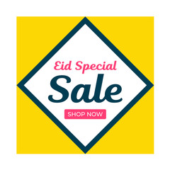 Eid Special Sale Discount Banner Design Template.