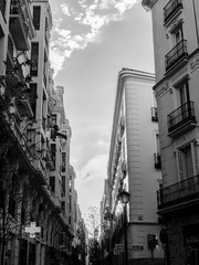 Views of Madrid city in fase zero after the Covid virus lockdown