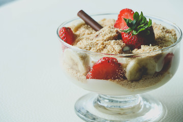 Erdbeer-Schokoladenpudding