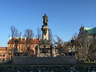 Fototapeta na wymiar Warschau Polen im Winter 2015
