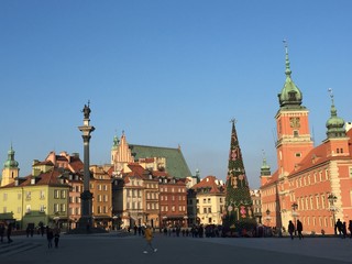 Fototapeta na wymiar Warschau Polen im Winter 2015