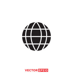 Globe Icon Design Vector Illustration