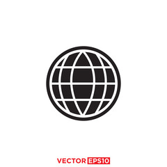 Globe Icon Design Vector Illustration