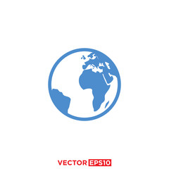 Globe Icon Design Vector Illustration
