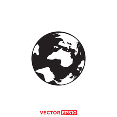 Globe Icon Design Vector Illustration