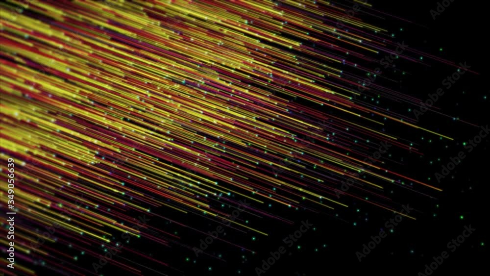 Poster 4k technology background with copy spac, fiber optic cables global data transfer background loopable