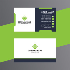 Elegant minimal stylish business card template Stock Illustration
