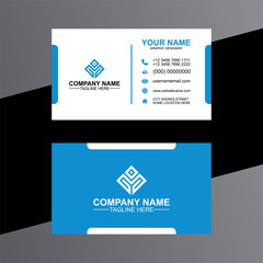 Elegant minimal stylish business card template Stock Illustration