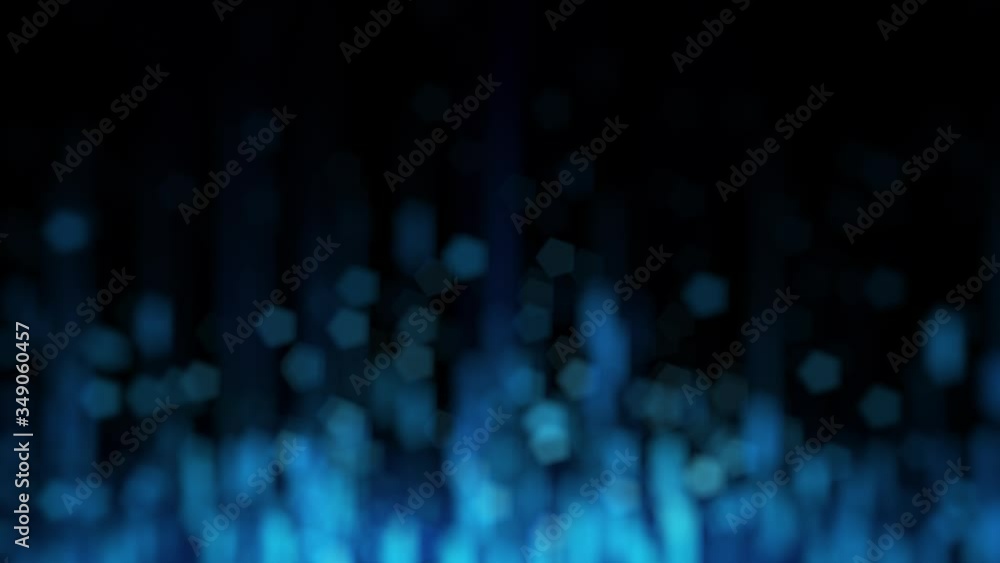 Poster digital technology pentagon shape, background, defocused seamless loop background loop.