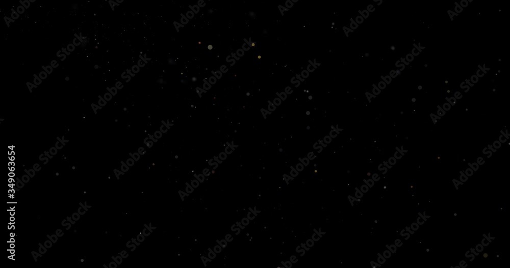 Canvas Prints abstract flying dust particles on a black background