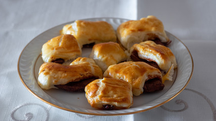 A plate with delicious pastry