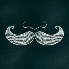 Happy father&rsquo;s Day illustration on chalkbord 