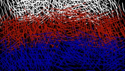 Russia flag color  illustration, Russia day grunge background 
