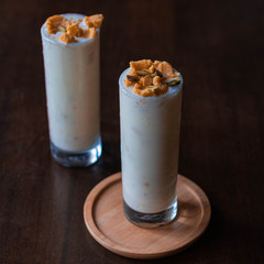 chocolate milkshake with whipped cream