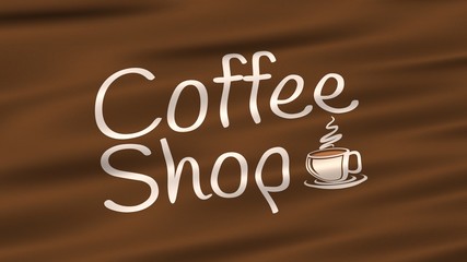 Coffee Shop Sihn Flag