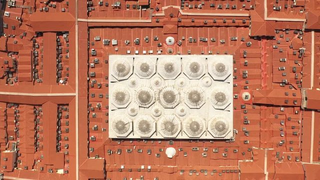 Istanbul Grand Bazaar Close up Top view. One of the oldest bazaars in the world.