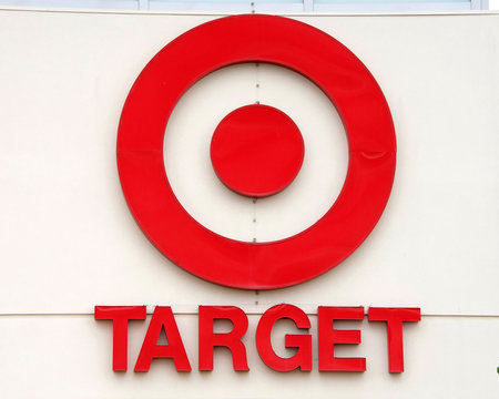 Alameda, CA - October 19, 2017: Close up on Target sign. Target Corporation is the second largest discount store retailer in the United States, behind Walmart, and a component of the S and P 500 Index