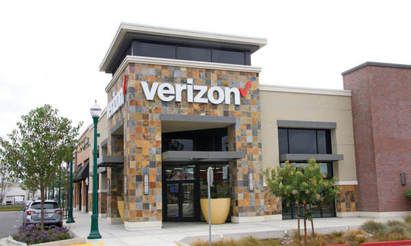 Alameda, CA - October 19, 2017: Verizon Wireless is an American telecommunications company, offering wireless products and services. It is now largest wireless telecommunications provider in the U.S.
