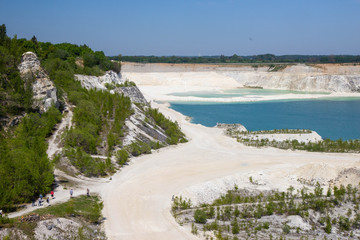 View of Faxe Kalkbrud, Limestone quarry in Denmark