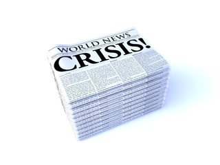 Crisis Newspaper Headline