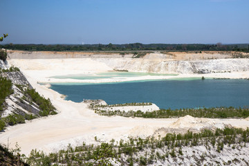 View of Faxe Kalkbrud, Limestone quarry in Denmark