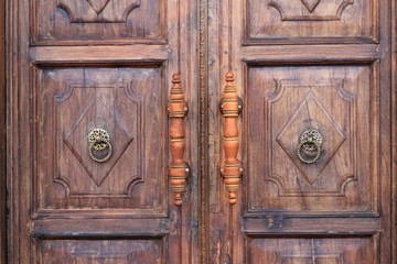old wooden door