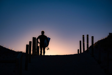 Surfer in Sillhouette 