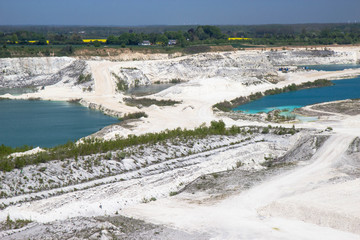 View of Faxe Kalkbrud, Limestone quarry in Denmark