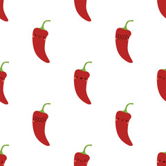 Kawaii Cartoon Chili Pepper