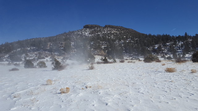 mountain landscape with snow
