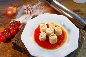 food, pasta, tomato fresh for menu and designer