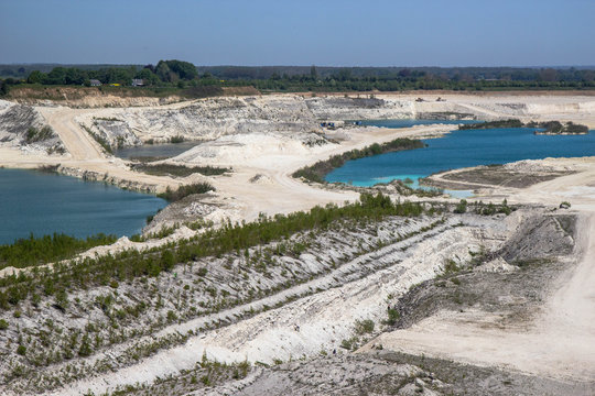View of Faxe Kalkbrud, Limestone quarry in Denmark