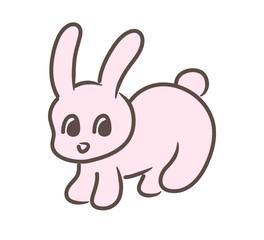 シンプルなうさぎさん