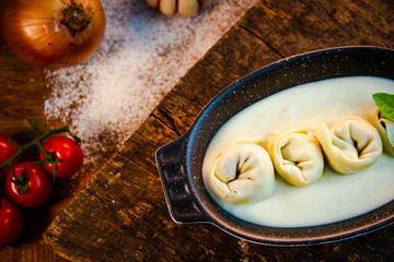 Pasta, food and tomato fresh for designers