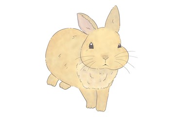 リアルかわいい手書きのうさぎ