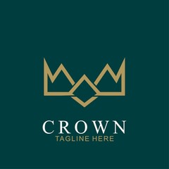 Modern Crown Logo Template