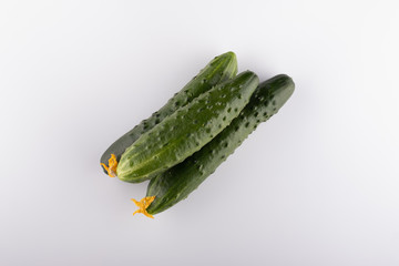 cucumber cucumber isolated on white background close-up