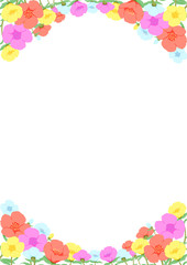 ポーチュラカの花フレーム4