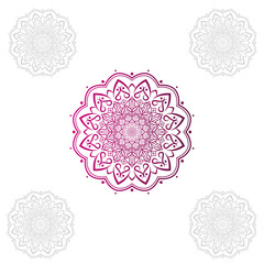 Mandala vector design with abstract style
