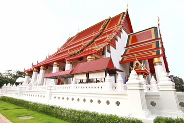 Fototapeta na wymiar Wihan Phra Mongkhon Bophit in Ayutthaya Province, Thailand