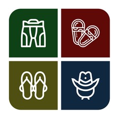 cowboy icon set