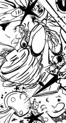 Vector black and white