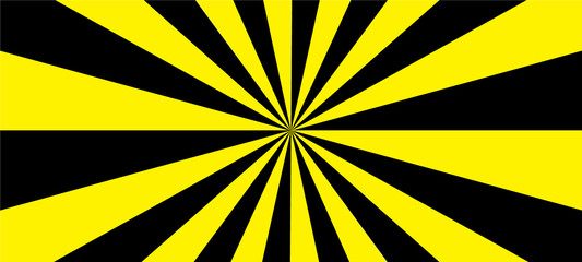 Abstract background Sun burst Designed from geometric lines Yellow and black halo light
