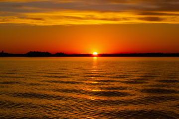 sunset at the beach