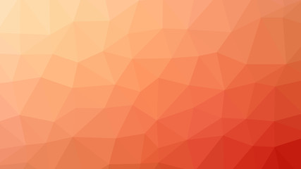 Orange red polygon pattern. Low poly design
