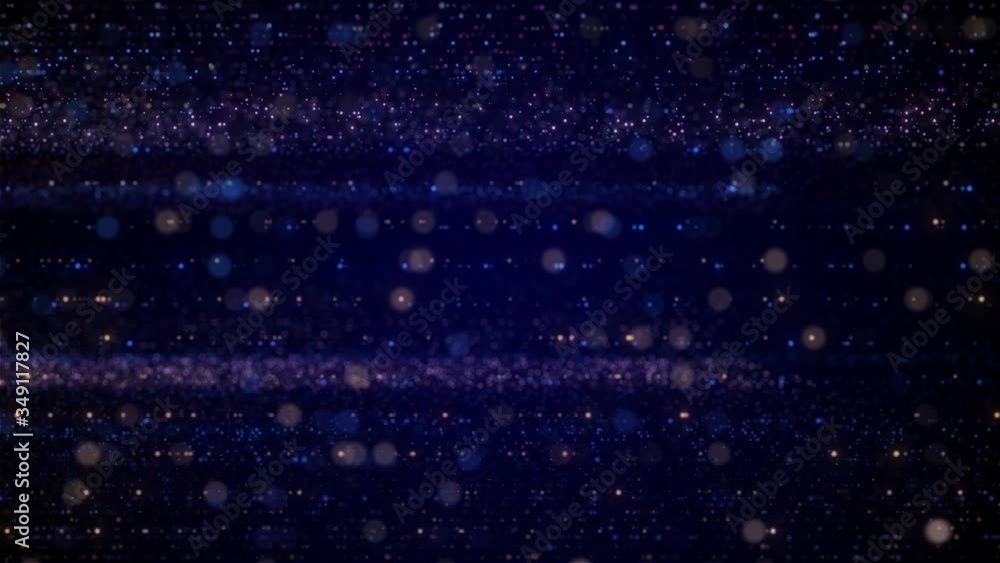 Poster concept of digital, datacenter, motion graphic with particle grid. futuristic big data visualization