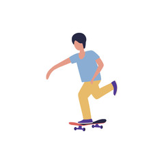 Fototapeta na wymiar guy skateboarding
