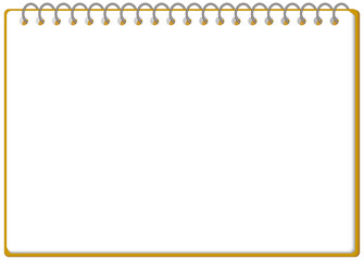 スケッチブック リングノート フレーム イラスト ベクター