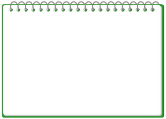 スケッチブック リングノート フレーム イラスト ベクター