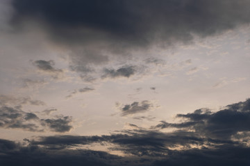 dramatic sky with clouds